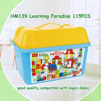 115pcs Quality Big Building Blocks paradise Self-locking Bricks Educational Toys Baby Toys Children Gift Compatible with Dduplo
115pcs Quality Big Building Blocks paradise Self-locking Bricks Educational Toys Baby Toys Children Gift Compatible with Dduplo