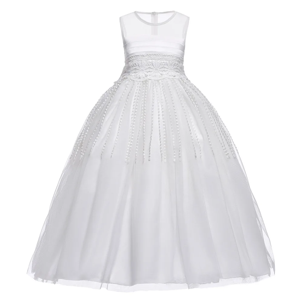 Sleeveless Long Party Formal Gowns Dresses High-end Kids Girls Lace Evening Dress Wedding Banquet Elegant Appliques Sequins Lace
Sleeveless Long Party Formal Gowns Dresses High-end Kids Girls Lace Evening Dress Wedding Banquet Elegant Appliques Sequins Lace
