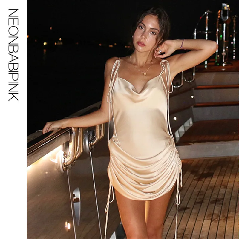 NEONBABIPINK Sexy Women Summer Slip Dress Satin Silk Spaghetti Strap Ruched Backless Sundress Club Night Party Dresses N83-AB76
NEONBABIPINK Sexy Women Summer Slip Dress Satin Silk Spaghetti Strap Ruched Backless Sundress Club Night Party Dresses N83-AB76
