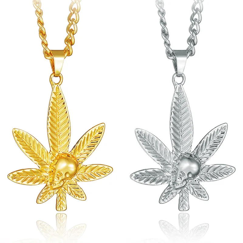 2018 New Trendy Hiphop Skeleton Skull Hemp Leaf Pendant Necklace for Men Cool Hip Hop Rock Iced Out Leaf Shape Chain Necklace
2018 New Trendy Hiphop Skeleton Skull Hemp Leaf Pendant Necklace for Men Cool Hip Hop Rock Iced Out Leaf Shape Chain Necklace