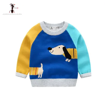 

Kung Fu Ant Autumn Casual Winter Knitted Boys Sweaters for Hot Students 2T-8T Pacthwork Children Clothes lovely Baby Clothes