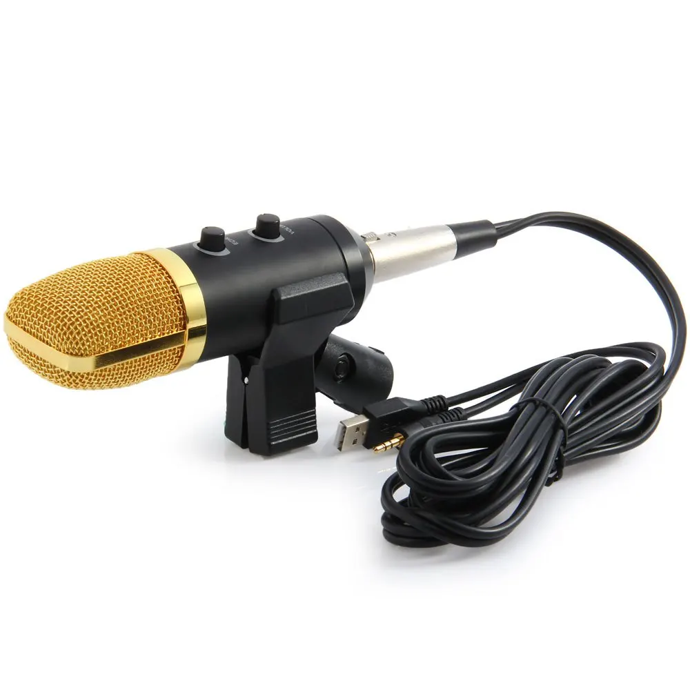 

Classic MK - F100TL USB Condenser Sound Recording Microphone with Stand for Radio Braodcasting Chatting Singing Skype Recording