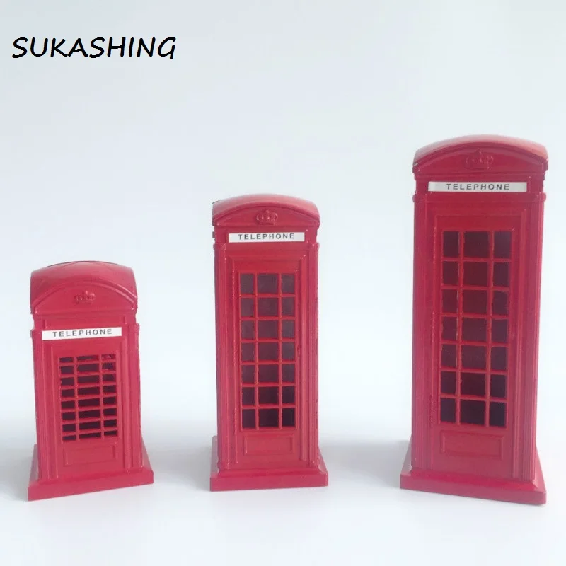Description Picture 3 of itemLondon Telephone Booth Red Die Cast Money Box Piggy Bank UK Souvenir Great Gifts for Kids Home Christmas Decoration