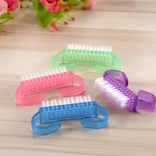 Щеточка для чистки ногтей удаляет пыль чистящий порошок для акрилового УФ гель лак для ногтей принадлежности для ухода(China)