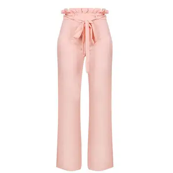 Wide Leg Pants Womens Solid Ruffles Pant Casual Loose Belt Pants High Waist Long Trousers For Women
Wide Leg Pants Womens Solid Ruffles Pant Casual Loose Belt Pants High Waist Long Trousers For Women