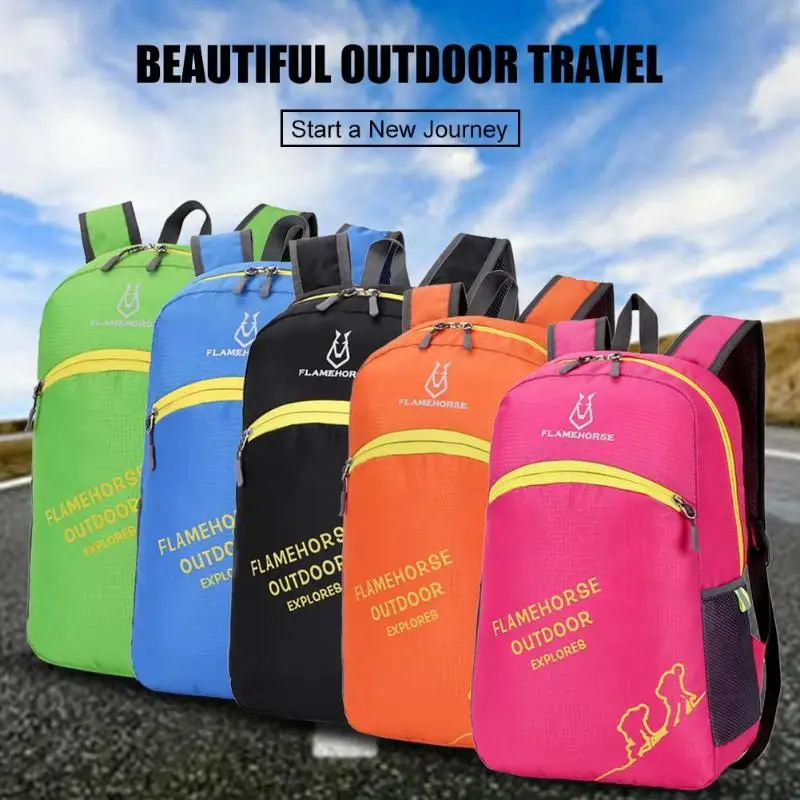 Outdoor Sports bag Travel Camping Backpacks Portable Lightweight BackPack Daily Unisex Women Waterproof Folding Bag
Outdoor Sports bag Travel Camping Backpacks Portable Lightweight BackPack Daily Unisex Women Waterproof Folding Bag