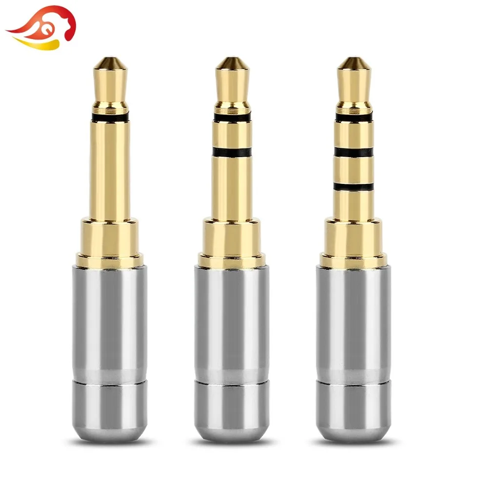 QYFANG 3.5 mm 1/8'' Stereo 2/3/4 Poles Audio Jack Earphone Plug DIY HiFi Headphone Gold Plated Copper Solder Wire Connector
QYFANG 3.5 mm 1/8'' Stereo 2/3/4 Poles Audio Jack Earphone Plug DIY HiFi Headphone Gold Plated Copper Solder Wire Connector