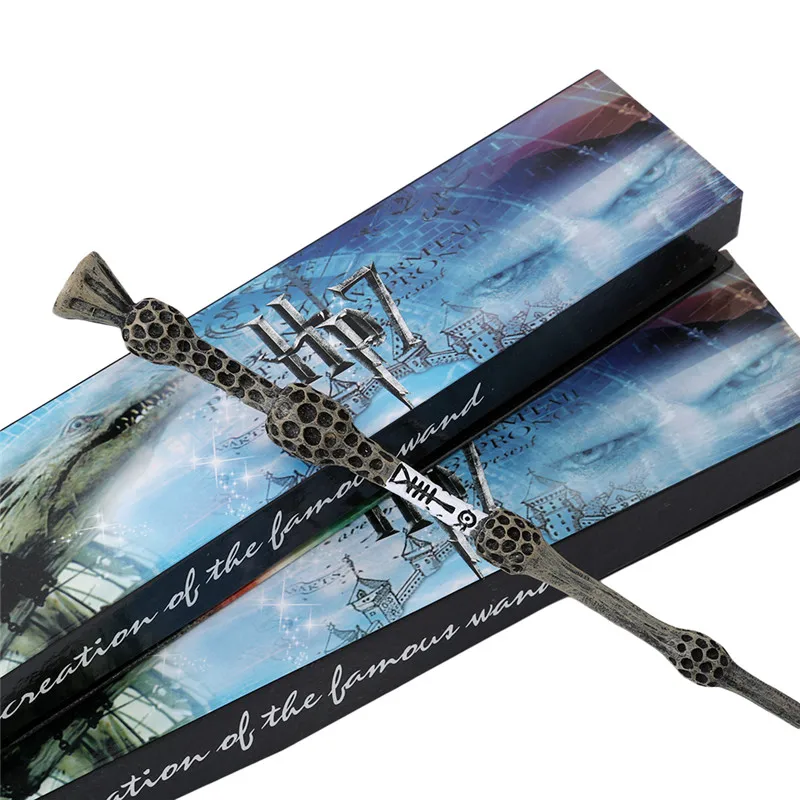 New Arrive Metal/Iron Core Albus Dumbledore Old Wand/ Harri Potter Magic Magical Wand/ Elegant Ribbon Gift Box Packing
New Arrive Metal/Iron Core Albus Dumbledore Old Wand/ Harri Potter Magic Magical Wand/ Elegant Ribbon Gift Box Packing