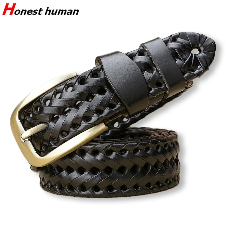 Honest humn New Vintage Casual Braided Leather Belt Men Fashion Pin Buckle Knitted Jeans Belts for Male Female 3.4cm Wide Black
Honest humn New Vintage Casual Braided Leather Belt Men Fashion Pin Buckle Knitted Jeans Belts for Male Female 3.4cm Wide Black