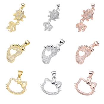 Juya DIY Jewelry Supplies Micro Pave Zircon Cat Hamsa Star Fish Charms Pendant For Women Kids Handmade Pendant Jewelry Making
Juya DIY Jewelry Supplies Micro Pave Zircon Cat Hamsa Star Fish Charms Pendant For Women Kids Handmade Pendant Jewelry Making