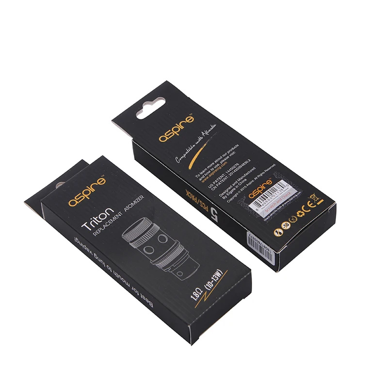 5PCS Original Aspire Triton Coil head 0.3 0.4 1.8ohm Replacement Coils With Japanese Organic Cotton Trion Coil Evaporator E Cig05