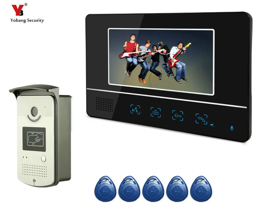Yobang Security Apartment Video Intercom Door Phone System 7 inch LCD Monitor Support RFID Unlock HD Infrared Doorbell Camera
Yobang Security Apartment Video Intercom Door Phone System 7 inch LCD Monitor Support RFID Unlock HD Infrared Doorbell Camera