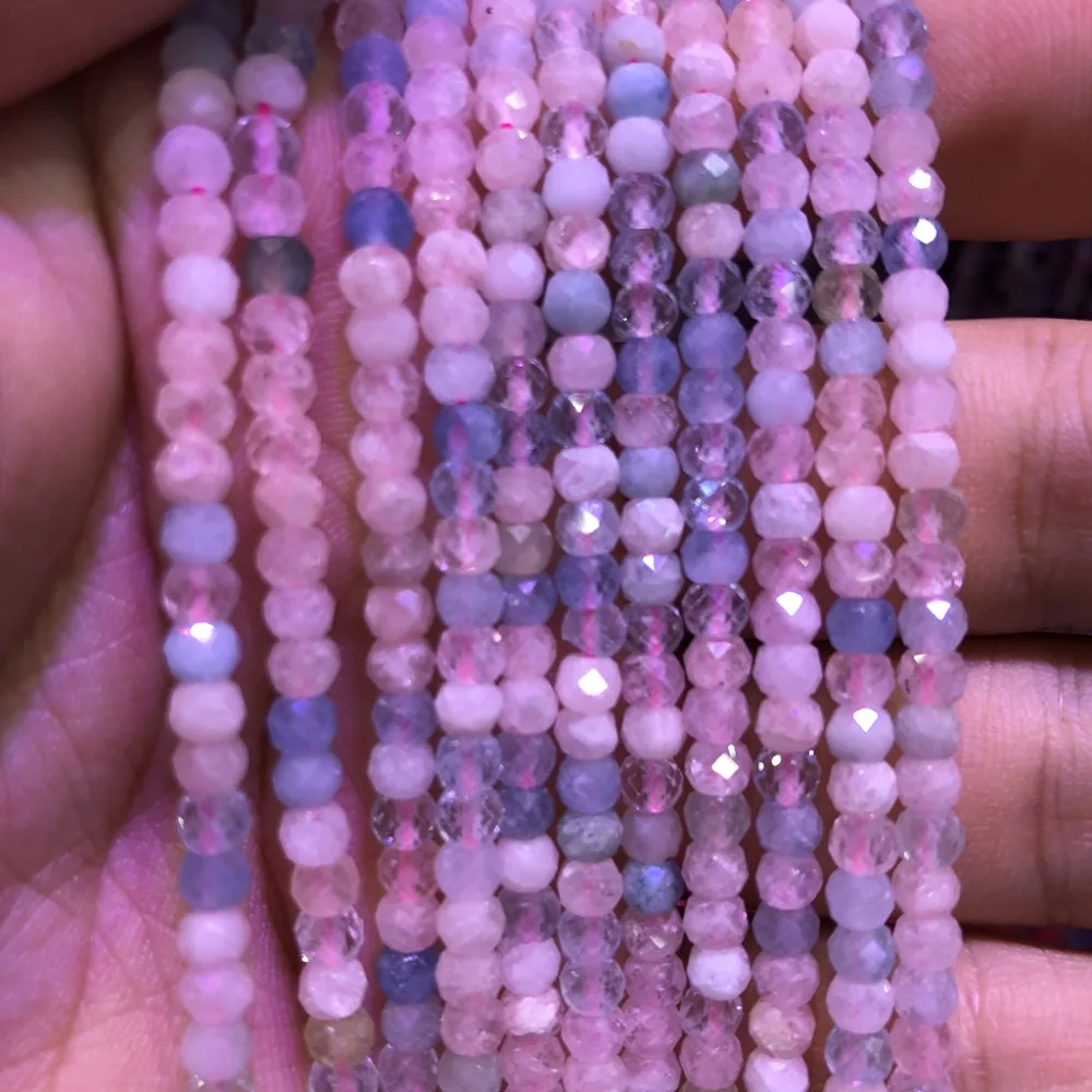 5 strings Lot Natural Morganite Facted Tiny Small Beads,Faceted Roundel Spacer Gem Beads,Size approx 3x4mm 15.5"/str
5 strings Lot Natural Morganite Facted Tiny Small Beads,Faceted Roundel Spacer Gem Beads,Size approx 3x4mm 15.5"/str