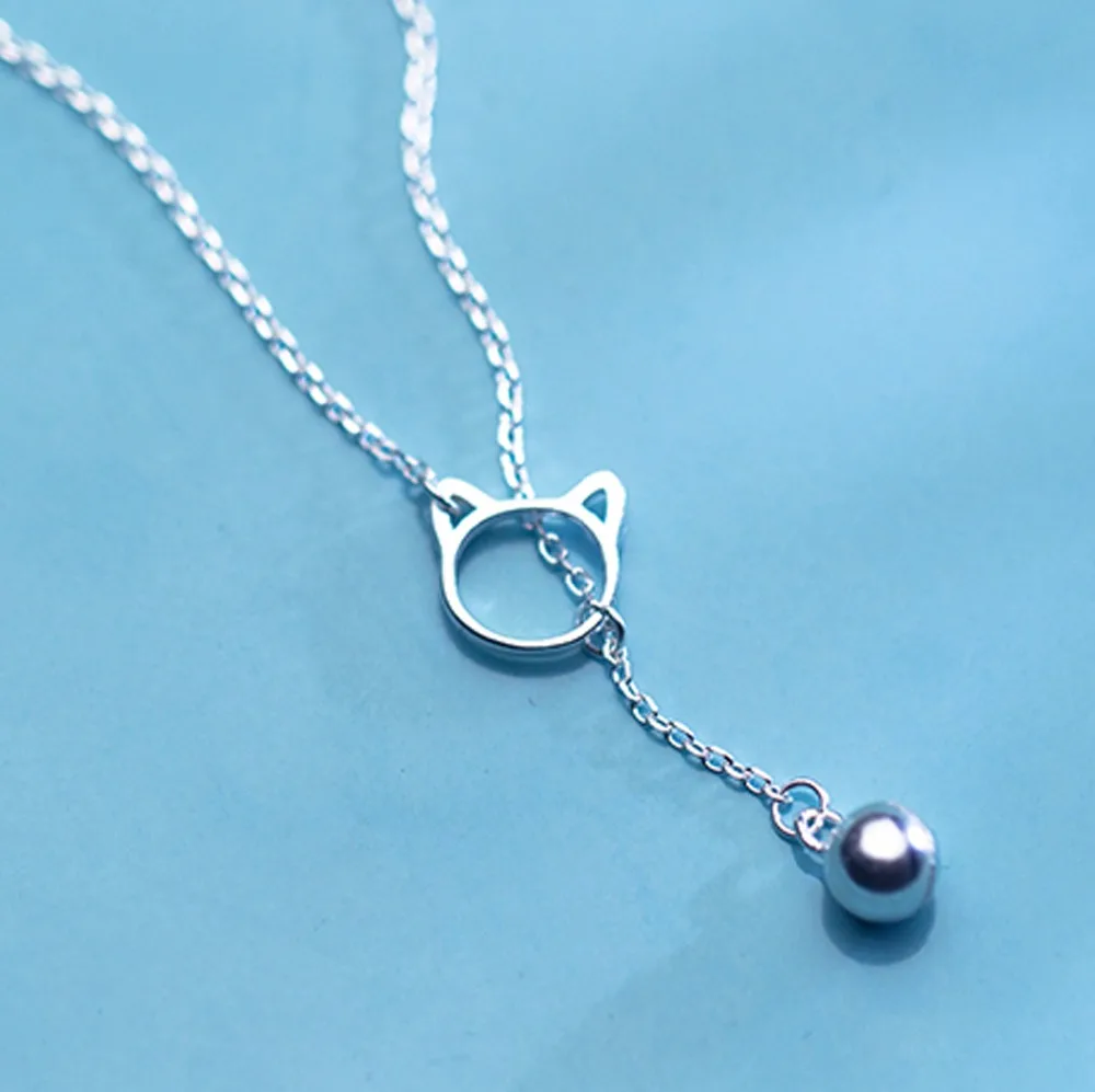 JOYESWING New Necklace Cute Cat Design Animal Jewelry Bell Charms Silver Color Metal Chains Pendant Necklace for Women Gifts
JOYESWING New Necklace Cute Cat Design Animal Jewelry Bell Charms Silver Color Metal Chains Pendant Necklace for Women Gifts