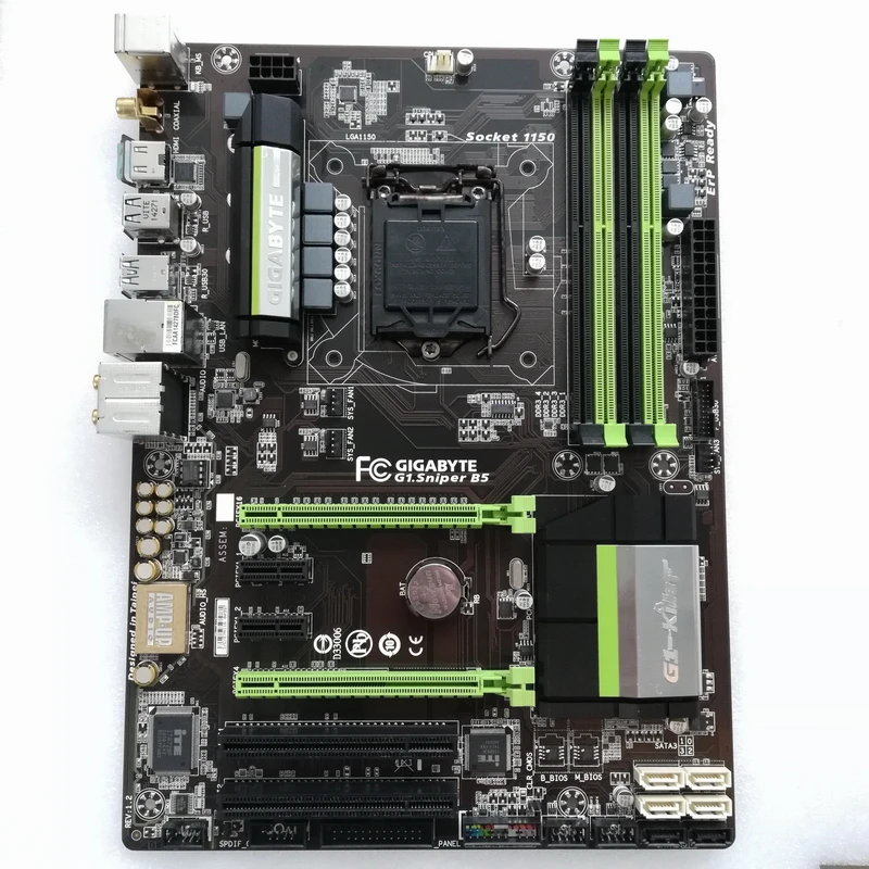 For Gigabyte GA-G1.Sniper B5 Original Used Motherboard G1.Sniper B5 B85 Socket LGA 1150 DDR3 USB3.0 SATA3.0
For Gigabyte GA-G1.Sniper B5 Original Used Motherboard G1.Sniper B5 B85 Socket LGA 1150 DDR3 USB3.0 SATA3.0