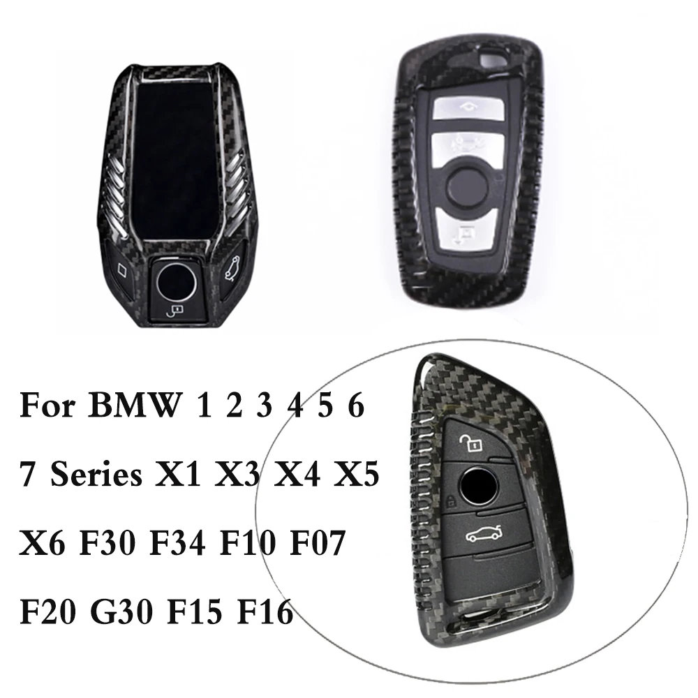 100% Carbon Fiber Car Key Case For BMW 1 2 3 4 5 6 7 Series X1 X3 X4 X5 X6 F30 F34 F10 F07 F20 G30 F15 F16 Car Key Cover
100% Carbon Fiber Car Key Case For BMW 1 2 3 4 5 6 7 Series X1 X3 X4 X5 X6 F30 F34 F10 F07 F20 G30 F15 F16 Car Key Cover