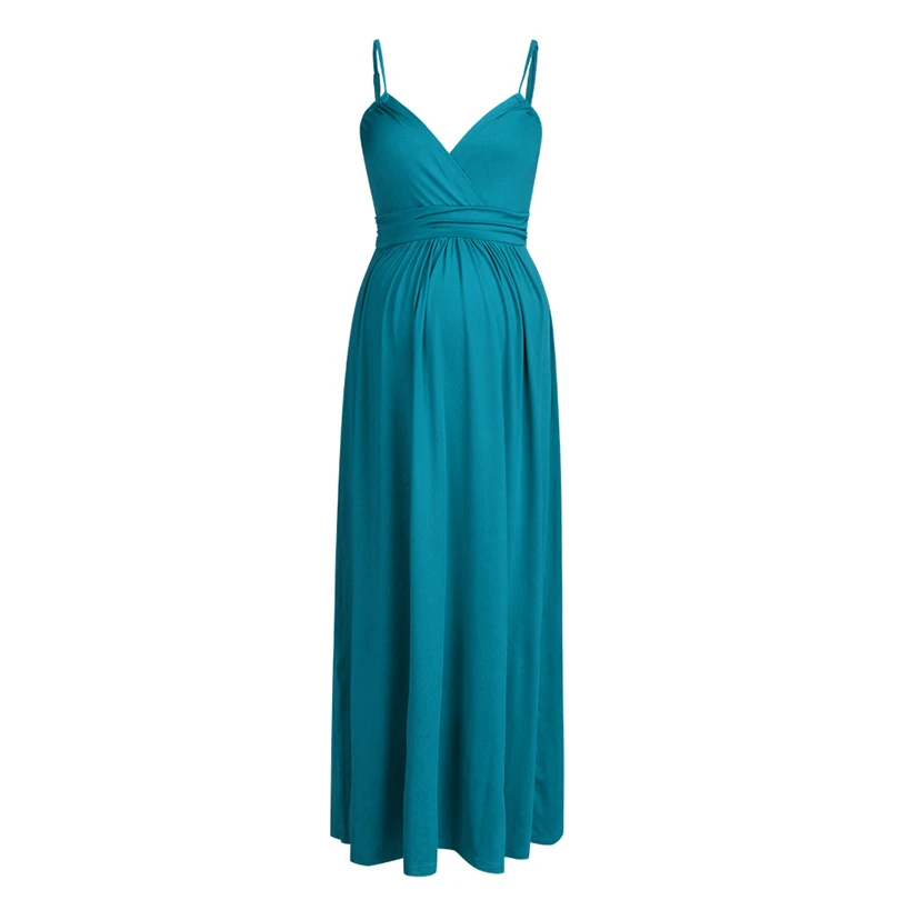 Pregnant Women Sling Long Dress Solid Sleeveless Maternity Summer Elegant Sexy V Collar Strap Backless Ladies Maxi Dresses A30
Pregnant Women Sling Long Dress Solid Sleeveless Maternity Summer Elegant Sexy V Collar Strap Backless Ladies Maxi Dresses A30