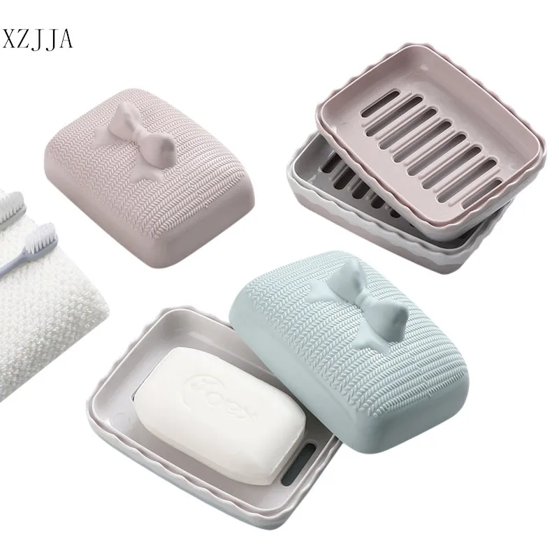 XZJJA Cute Double Layers Waterproof Soap Dish Outdoor Travel Soap Organization Case Bathroom Draining Soap Holder With Cover 
XZJJA Cute Double Layers Waterproof Soap Dish Outdoor Travel Soap Organization Case Bathroom Draining Soap Holder With Cover