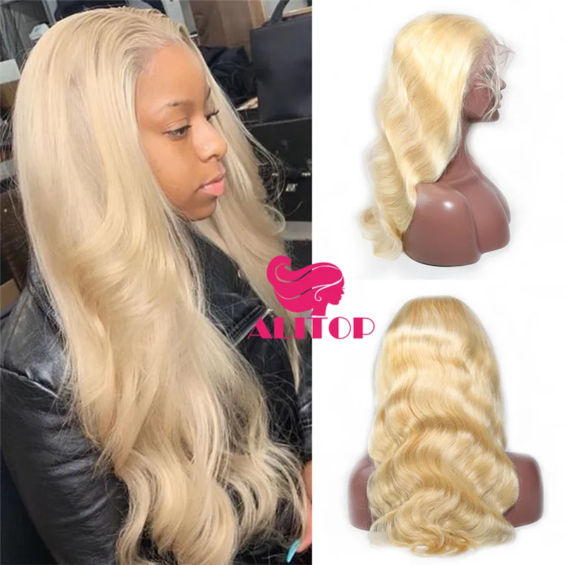 ALITOP Pre Plucked Full Lace Human Hair Wigs 613 Body Wave Wig Ombre Blonde Colored Wigs Brazilian Remy Hair For Black Women
ALITOP Pre Plucked Full Lace Human Hair Wigs 613 Body Wave Wig Ombre Blonde Colored Wigs Brazilian Remy Hair For Black Women