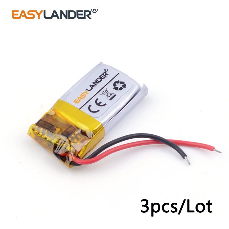 3pcs 3.7V 50mAh Polymer Li-ion Battery For bluetooth headset Bracelet Wrist Watch pen GPS PSP PDA MP3 MP4 Game Player 401020
3pcs 3.7V 50mAh Polymer Li-ion Battery For bluetooth headset Bracelet Wrist Watch pen GPS PSP PDA MP3 MP4 Game Player 401020
