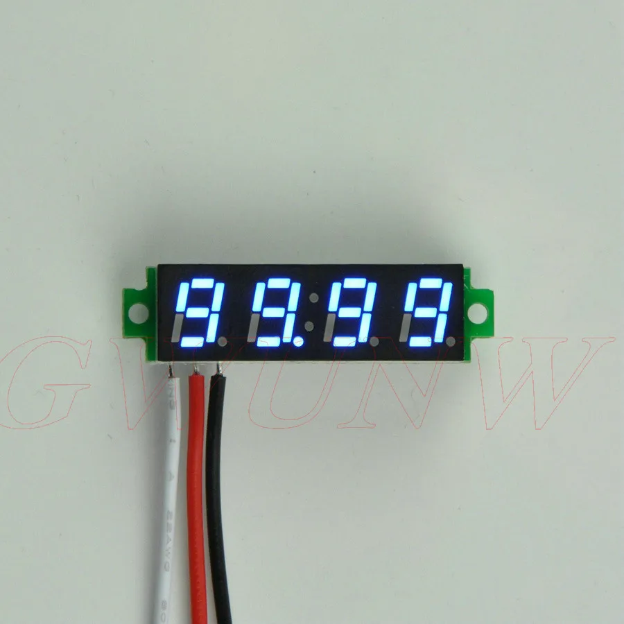 

GWUNW BY428V 0.28 inch 4 bit Micro voltmeter DC 0-99.99V(100V) Voltage Tester Meter