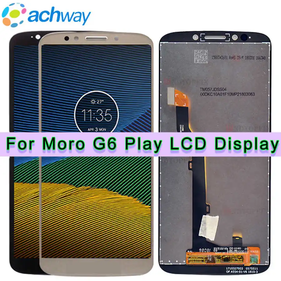 Tested Working 5.7" For Motorola Moto G6 Play LCD Display Touch Screen Panel XT1922 LCD with frame For Moto G6 play LCD display
Tested Working 5.7" For Motorola Moto G6 Play LCD Display Touch Screen Panel XT1922 LCD with frame For Moto G6 play LCD display