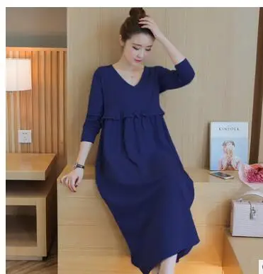 High Neck Knitted Cotton Maternity Dress 2017 Spring Fashion Long Sleeve Clothes for Pregnant Women Pregnancy Clothing
High Neck Knitted Cotton Maternity Dress 2017 Spring Fashion Long Sleeve Clothes for Pregnant Women Pregnancy Clothing