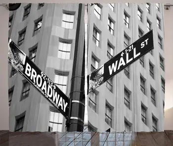 NYC Decor Curtains Street Signs of Intersection of Wall Street and Broadway Finance Art Destinations Photo Living Room Bedroom
NYC Decor Curtains Street Signs of Intersection of Wall Street and Broadway Finance Art Destinations Photo Living Room Bedroom