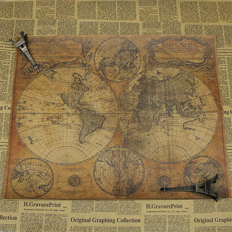 Large Size Vintage Globe Old World Ancient Map Poster Bar Home Decor Retro Kraft Paper Painting 60x48cm Wall Sticker
Large Size Vintage Globe Old World Ancient Map Poster Bar Home Decor Retro Kraft Paper Painting 60x48cm Wall Sticker