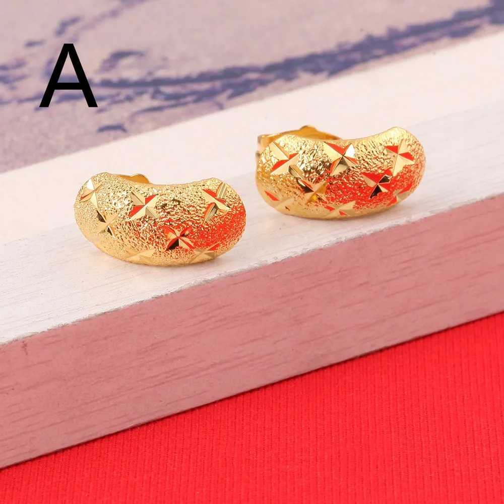 New Ethiopian African Stud Earrings For Girls Women 24K Gold Color Stud Earrings Girls Earrings Jewelry
New Ethiopian African Stud Earrings For Girls Women 24K Gold Color Stud Earrings Girls Earrings Jewelry