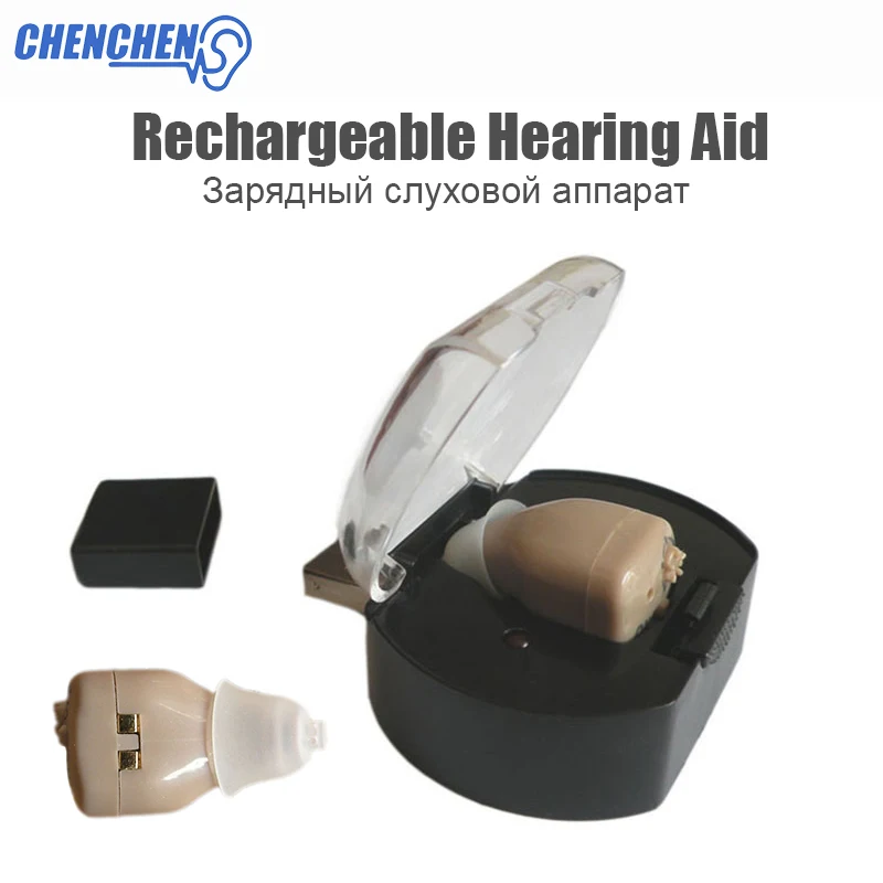 New Rechargeable Hearing Aid Portable In the Ear Convenient Sound Amplifier for Hearing Loss Elderly Deaf Hearing AIDS Ear Care
New Rechargeable Hearing Aid Portable In the Ear Convenient Sound Amplifier for Hearing Loss Elderly Deaf Hearing AIDS Ear Care