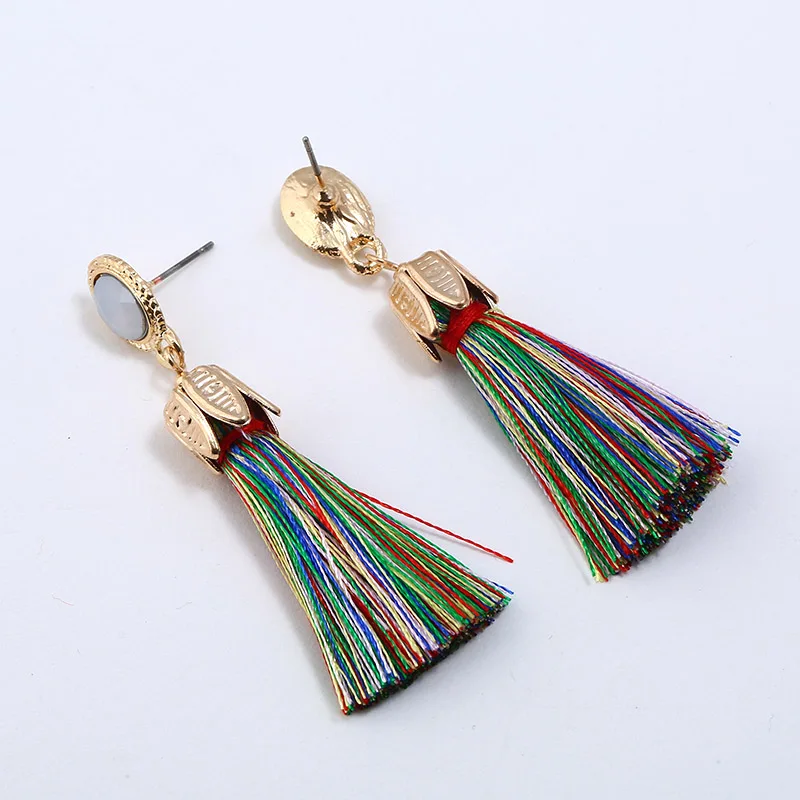 Long Tassel Fringe Earrings For Women Vintage Bohemia Black Drop Earrings Rope Ear drop Handmade Jewelry Statement Earing
Long Tassel Fringe Earrings For Women Vintage Bohemia Black Drop Earrings Rope Ear drop Handmade Jewelry Statement Earing