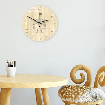 Mori Tiger Nordic Wind Cartoon Wall Clock Acrylic Wood Color Printing Clock Living Room Bedroom Decor
Mori Tiger Nordic Wind Cartoon Wall Clock Acrylic Wood Color Printing Clock Living Room Bedroom Decor