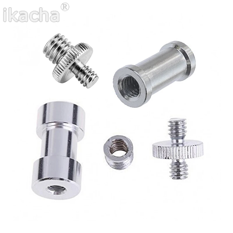 Hot 5 In1 1/4 To 3/8 Male To Female Screw Tripod Head Monopod Flash Light Stand Adapter Metal Screw Kit Studio Accessories
Hot 5 In1 1/4 To 3/8 Male To Female Screw Tripod Head Monopod Flash Light Stand Adapter Metal Screw Kit Studio Accessories
