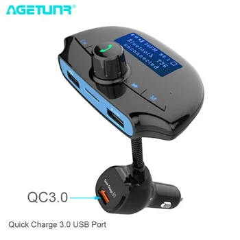 AGETUNR T36 Bluetooth Car Kit Handsfree Set FM Transmitter MP3 Music Player QC 3.0 Quick Charge, 3 USB Ports Support TF & U Disk
AGETUNR T36 Bluetooth Car Kit Handsfree Set FM Transmitter MP3 Music Player QC 3.0 Quick Charge, 3 USB Ports Support TF & U Disk
