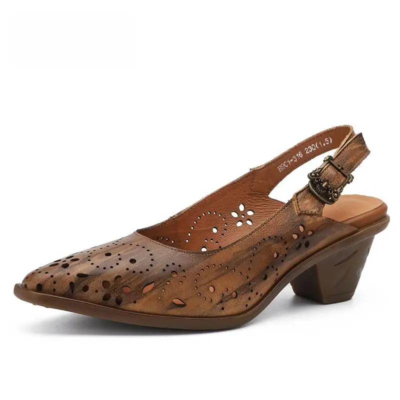 GKTINOO Original 2019 Spring and Summer New Vintage Women Shoes Genuine Leather Handmade Hollowed-out Pointed Toe Sandals
GKTINOO Original 2019 Spring and Summer New Vintage Women Shoes Genuine Leather Handmade Hollowed-out Pointed Toe Sandals