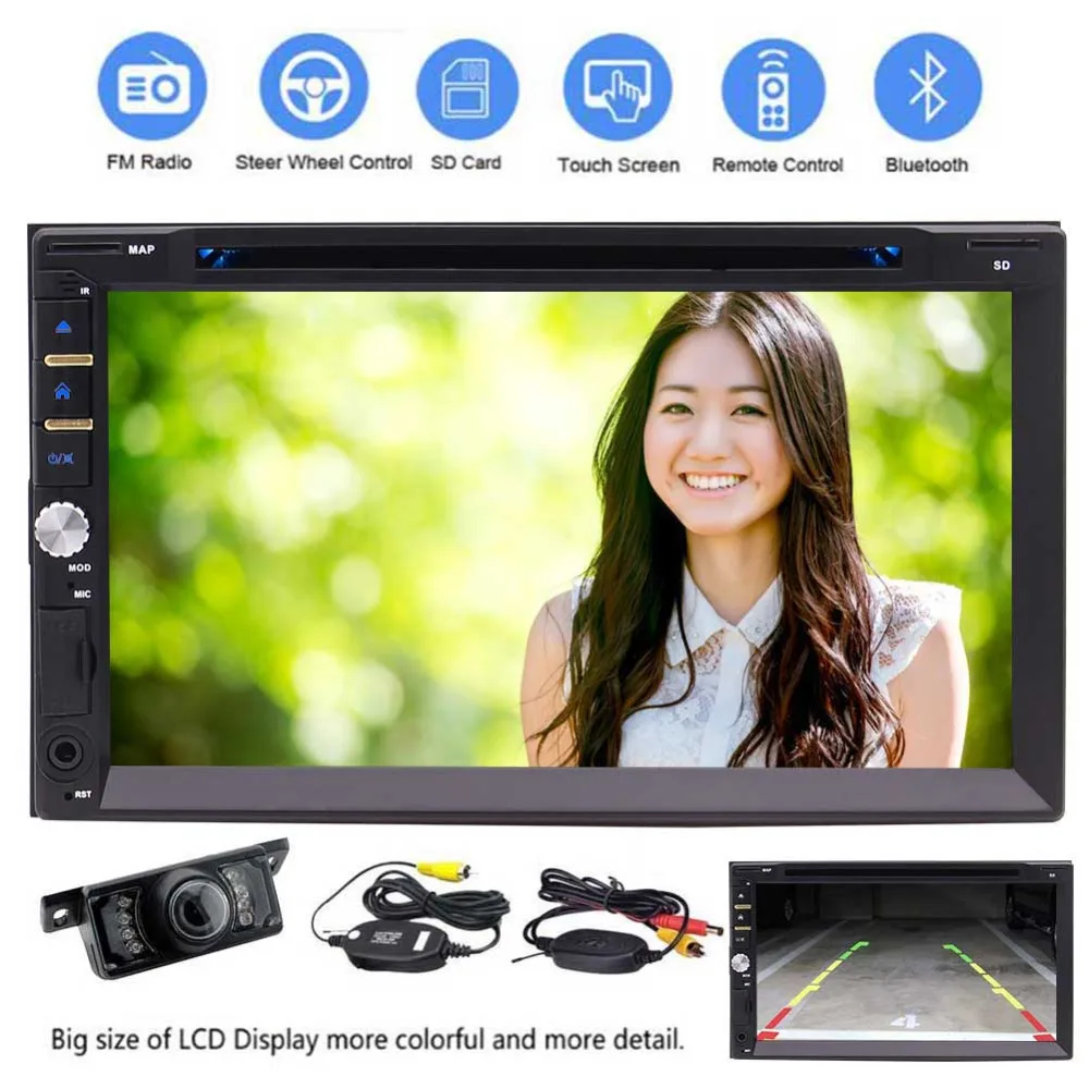 Eincar 2 din Car vehicle Radio Stereo 6.95 inch Touch Screen Headunit Built-in Bluetooth FM AM Receiver USB SD Aux EQ Multimedia
Eincar 2 din Car vehicle Radio Stereo 6.95 inch Touch Screen Headunit Built-in Bluetooth FM AM Receiver USB SD Aux EQ Multimedia