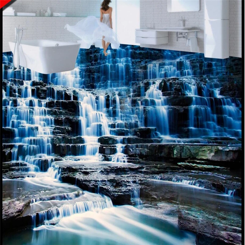 beibehang Custom 3D landscape waterfalls 3D floor tiles to draw three-dimensional waterproof anti-slip self-adhesive decorative
beibehang Custom 3D landscape waterfalls 3D floor tiles to draw three-dimensional waterproof anti-slip self-adhesive decorative