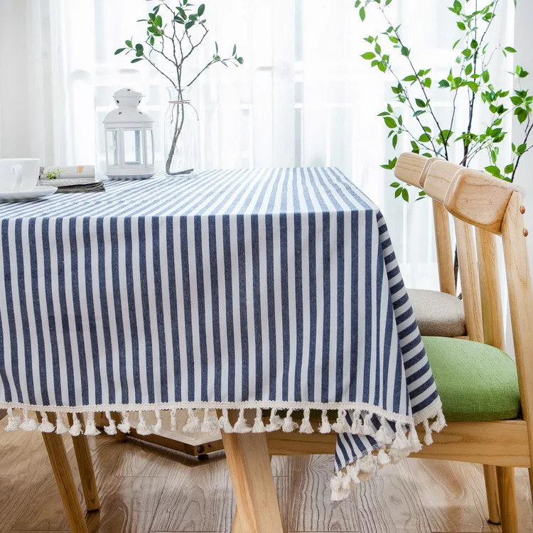 Simplicity Christmas Tablecloth Red Striped Washable Cotton Linen Rectangular Table cloth Tassel Lace Dust-proof Table cover
Simplicity Christmas Tablecloth Red Striped Washable Cotton Linen Rectangular Table cloth Tassel Lace Dust-proof Table cover