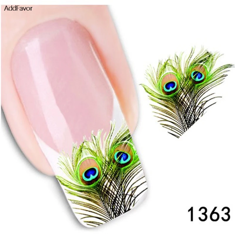 AddFavor 4PCS Nail Art Sticker Peacock Feather Fingernai Beauty Water Transfer Print Nail Manicure Makeup Tools Nail Foil Decal
AddFavor 4PCS Nail Art Sticker Peacock Feather Fingernai Beauty Water Transfer Print Nail Manicure Makeup Tools Nail Foil Decal