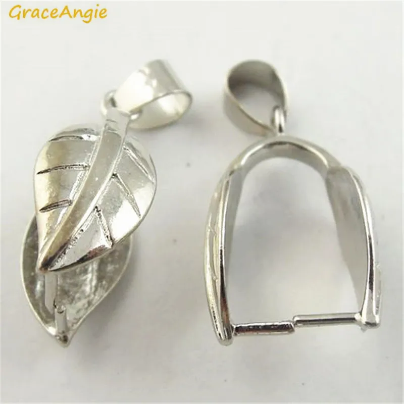GraceAngie 8PCS Copper Made Shiny Silver Color Pinch Bail Leaf Shape Simplify Designed Handmade Jewelry Accessories
GraceAngie 8PCS Copper Made Shiny Silver Color Pinch Bail Leaf Shape Simplify Designed Handmade Jewelry Accessories