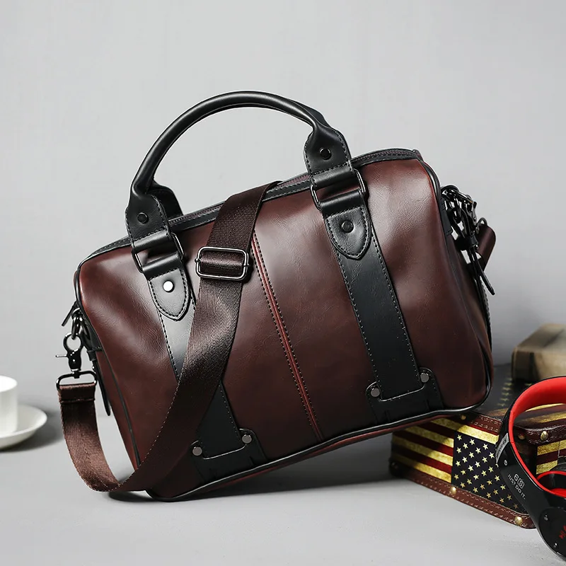 Durable Quality Men's Shoulder Bag Luxury Crazy Horse PU Leather Crossbody Bag Korean Style Multi-Function Men Handbags
Durable Quality Men's Shoulder Bag Luxury Crazy Horse PU Leather Crossbody Bag Korean Style Multi-Function Men Handbags