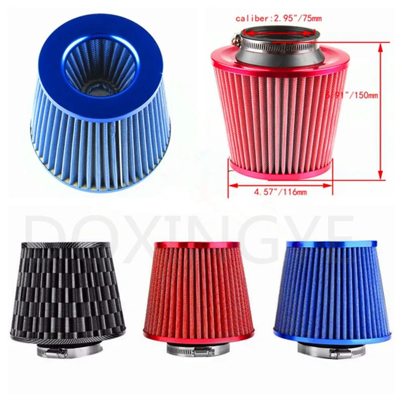 DOXINGYE,Universal Kits Auto Air Intake 75mm High flow Air Filter Reuseable Fuel Economy Free shipping
DOXINGYE,Universal Kits Auto Air Intake 75mm High flow Air Filter Reuseable Fuel Economy Free shipping