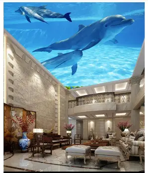 Custom Photo Wallpaper 3d zenith murals Blue Dream Underwater World Dolphin Ceiling home Decoration living room Background wall
Custom Photo Wallpaper 3d zenith murals Blue Dream Underwater World Dolphin Ceiling home Decoration living room Background wall