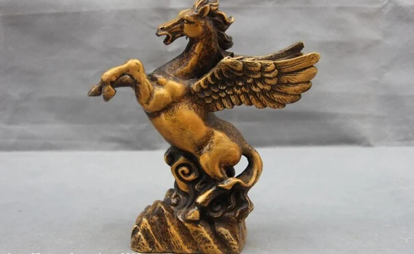 fast shipping USPS to USA S0914 9 Chinese Copper Bronze Feng Shui Dancing wings Fly horse Steed Pegasus Statue
fast shipping USPS to USA S0914 9 Chinese Copper Bronze Feng Shui Dancing wings Fly horse Steed Pegasus Statue