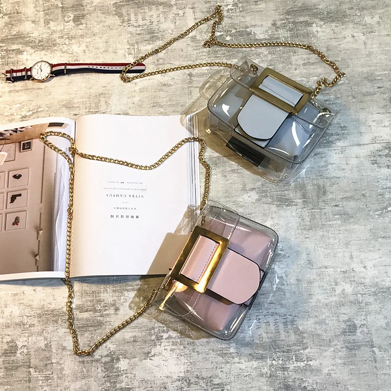 Free shipping, 2019 new women handbags, casual transparent bag, fashion Korean version shoulder bag, simple woman messenger bag.
Free shipping, 2019 new women handbags, casual transparent bag, fashion Korean version shoulder bag, simple woman messenger bag.