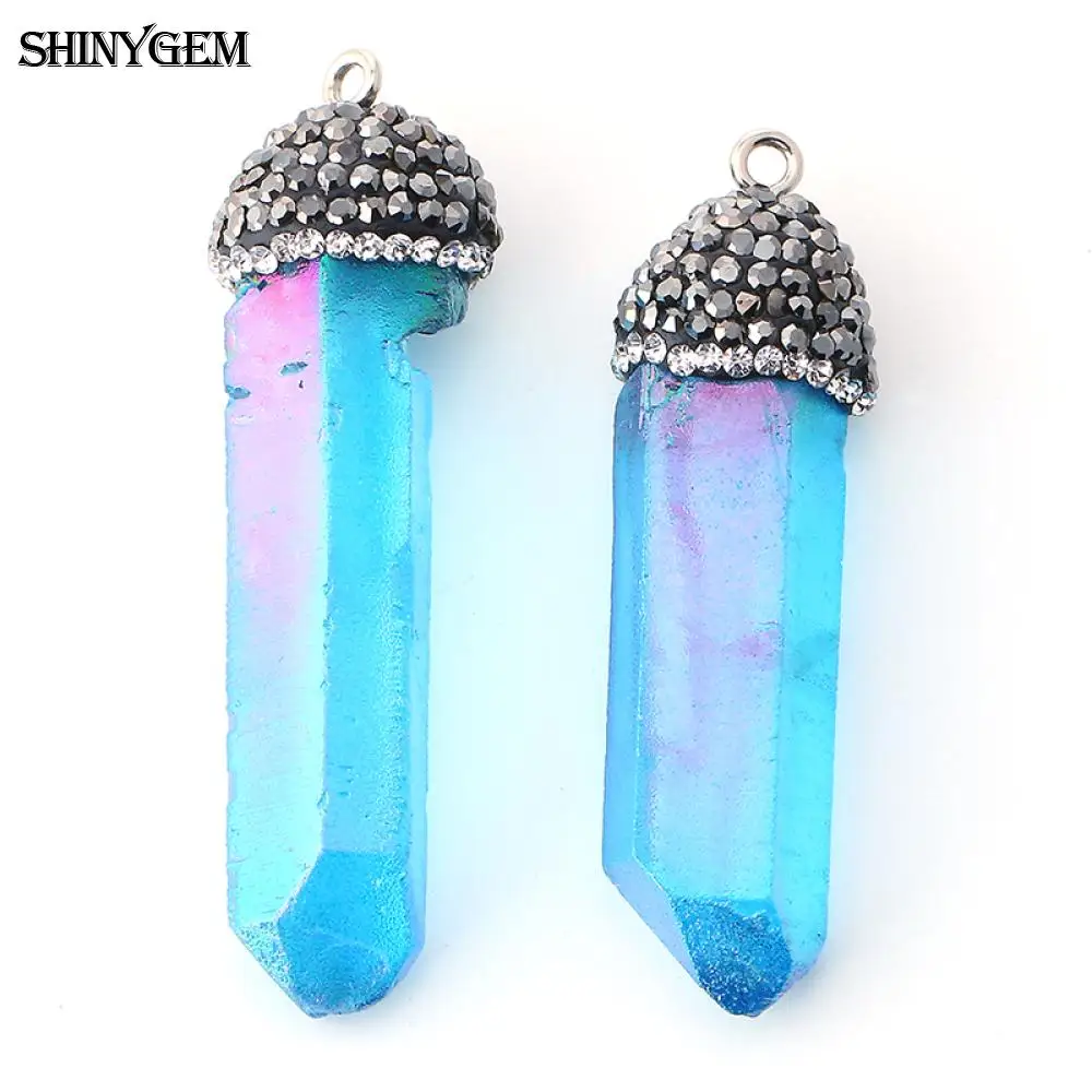 ShinyGem Irregular Crystal Pendants Crystal Pillar Natural Stone Pendants Rainbow Chakra Druzy Stone Pendants For Jewelry Making
ShinyGem Irregular Crystal Pendants Crystal Pillar Natural Stone Pendants Rainbow Chakra Druzy Stone Pendants For Jewelry Making