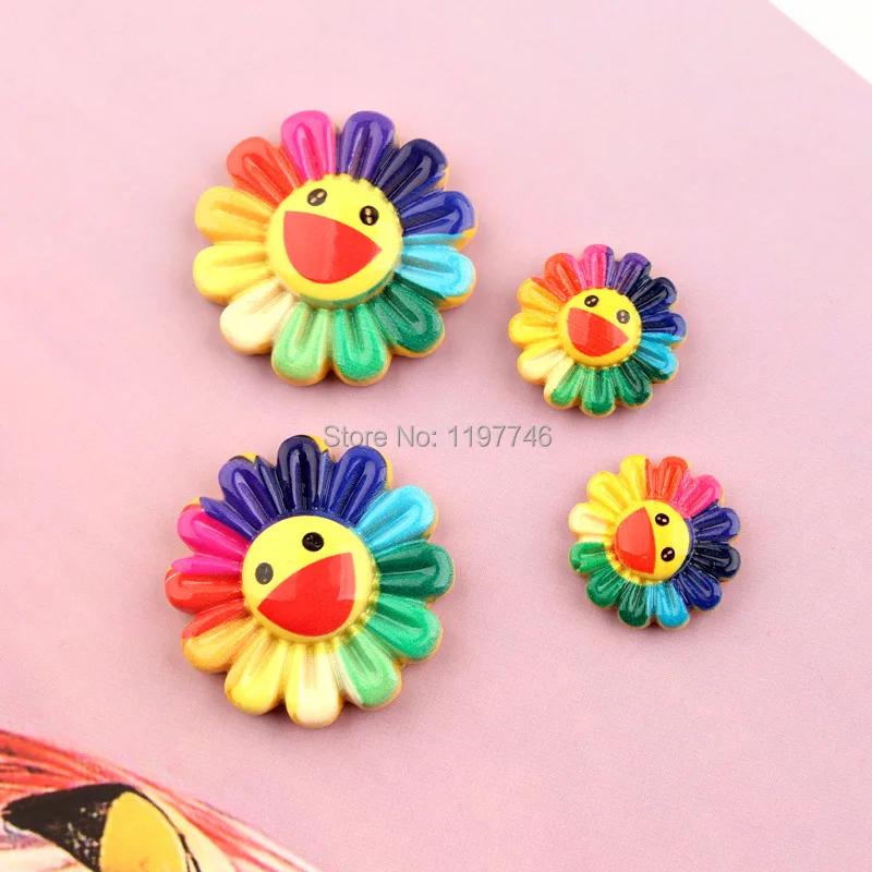 20pcs Colorful Smile Sunflower Resin Flatback Cabochon Scrapbook Craft Jewelry Accessories diy Phone Hair Decor For Children
20pcs Colorful Smile Sunflower Resin Flatback Cabochon Scrapbook Craft Jewelry Accessories diy Phone Hair Decor For Children