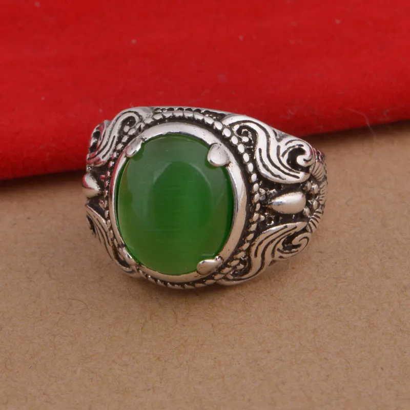 ZMZY Anel Feminino Stamp 925 Antique Silver Vintage Ring Green Gem Stone Men Big Ring Jewelry
ZMZY Anel Feminino Stamp 925 Antique Silver Vintage Ring Green Gem Stone Men Big Ring Jewelry
