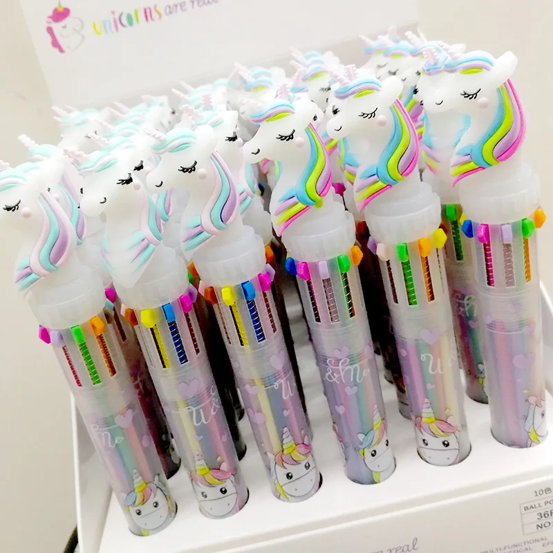 1pc Cute 10 Colors Unicorn flamingo Dinosaur Ballpoint Pen Silica Rainbow Kawaii Cartoon Ball Pen For Kids Gift Material Escolar
1pc Cute 10 Colors Unicorn flamingo Dinosaur Ballpoint Pen Silica Rainbow Kawaii Cartoon Ball Pen For Kids Gift Material Escolar